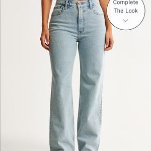 Abercrombie brand new Curve Love High Rise 90s Relaxed Jean